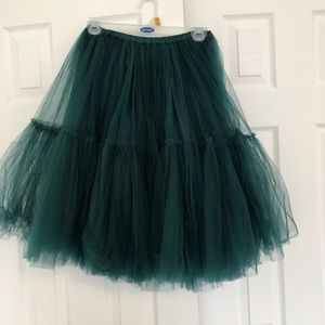 ASOS tulle skirt in Emerald green